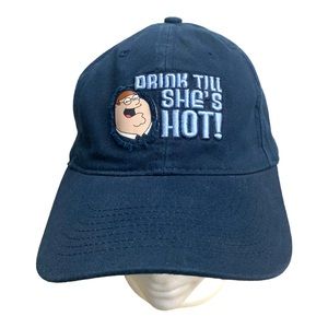 FAMILY GUY Peter Drink Till She's HOT! Embroidered Hat Flexband Adjustable Cap